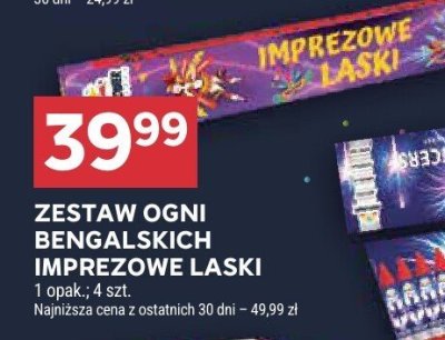 Zestaw ogni bengalskich Imprezowe Łaski promocja w Stokrotka