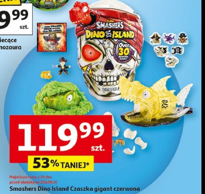 Czaszka gigant czerwona smashers dino island Zuru promocja