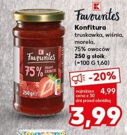 Konfitura truskawkowa K-classic favourites promocja