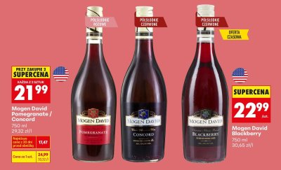 Wino Mogen David Concord promocja w Biedronka