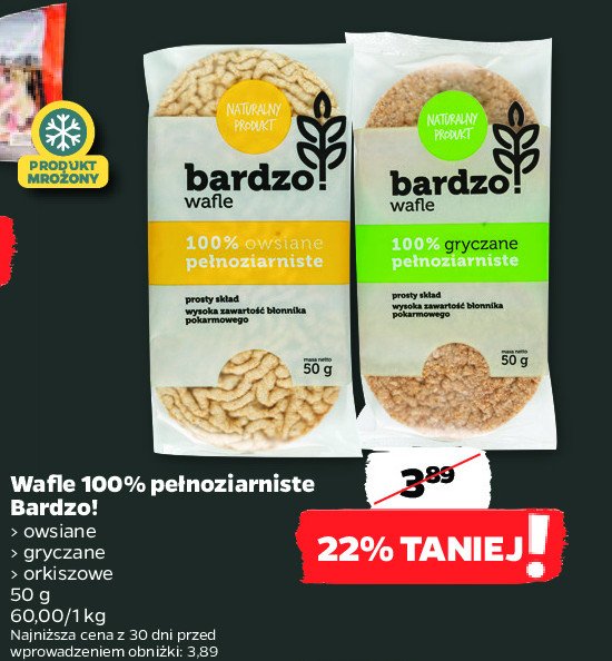 Wafle owsiane Bardzo! promocja