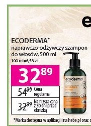 Szampon do włosów naprawczo-odżywczy Ecoderma promocja