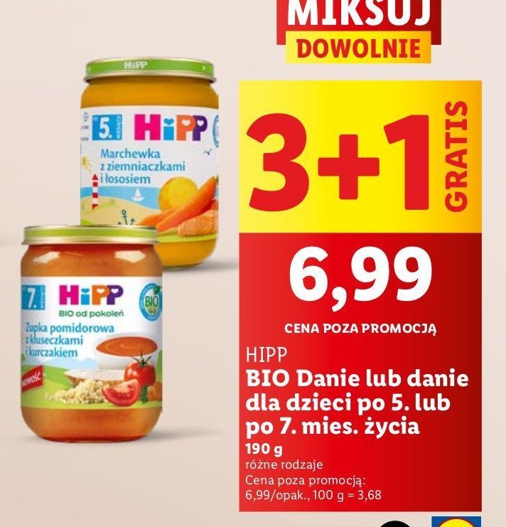 Zupka pomidorowa z kluseczkami Hipp promocja w Lidl