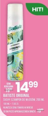 Suchy szampon Batiste Original do włosów, 200 ml promocja w Drogerie Natura