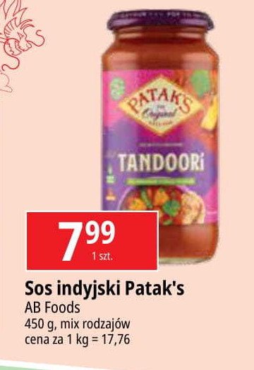 Sos pomidorowy tandoori Patak's promocja