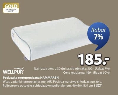 Poduszka ergonomiczna HAMMAREN WELLPUR promocja w Jysk