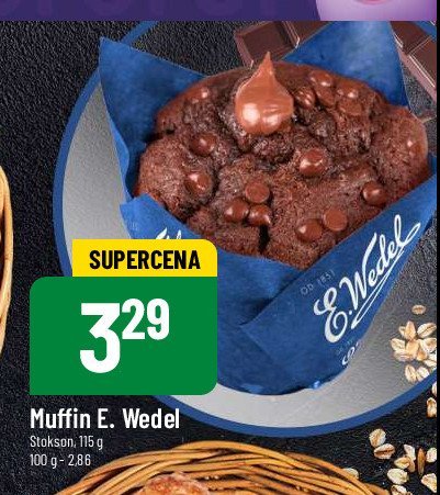 Muffin czekoladowy E. wedel promocja