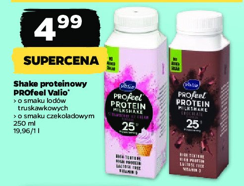 Shake proteinowy czekoladowy Valio profeel promocja
