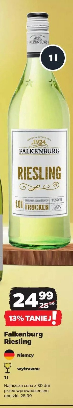 Wino Falkenburg riesling promocja w Netto