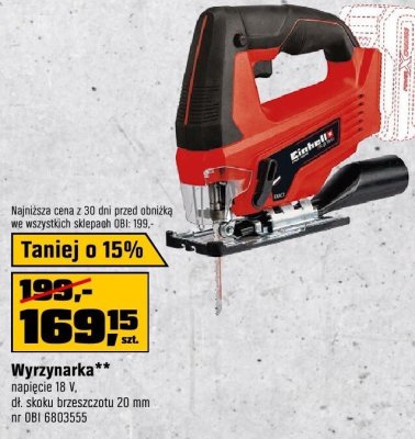 Wyrzynarka Einhell promocja w OBI