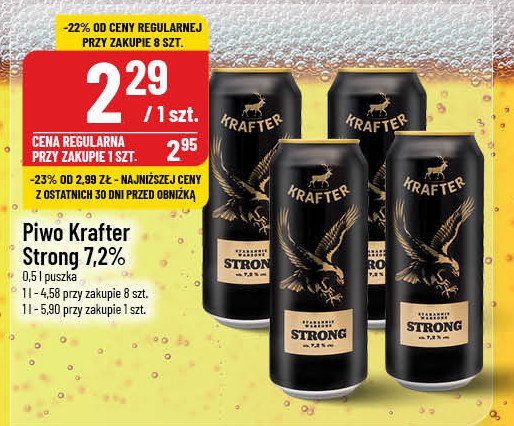 Piwo Krafter strong promocja w POLOmarket