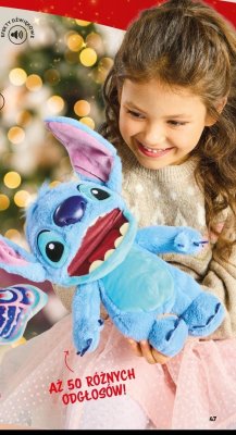 Interaktywny pluszak Disney Stitch promocja w Biedronka