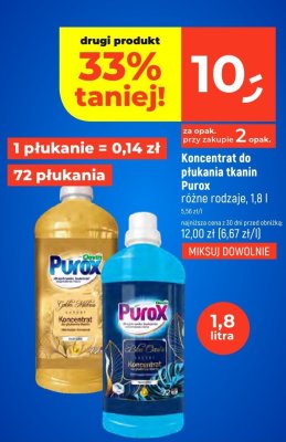 Koncentrat do płukania tkanin Purox różne rodzaje promocja w Dealz