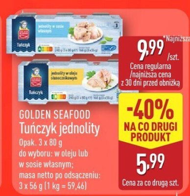 Tuńczyk jednolity promocja w Aldi
