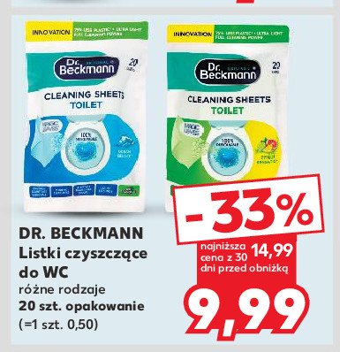 Listki czyszczące do wc citrus Dr. beckmann promocja w Kaufland