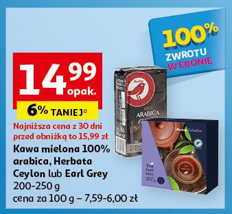 Herbata ceylon earl grey Auchan promocja