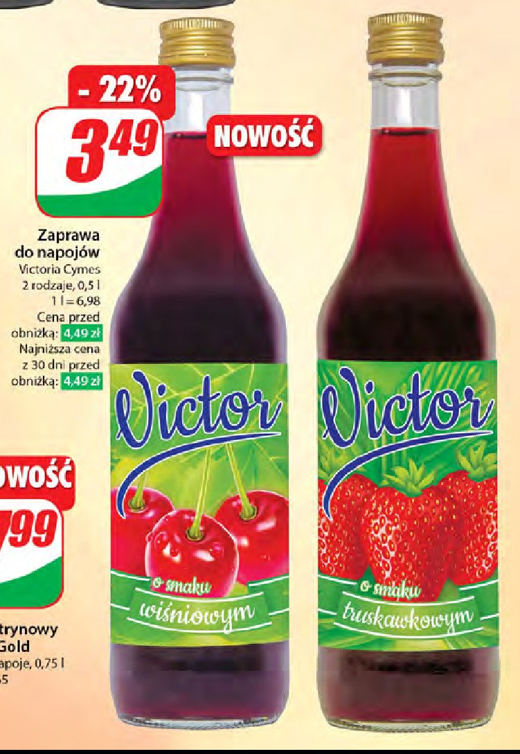 Syrop wiśniowy CYMES VICTOR promocja