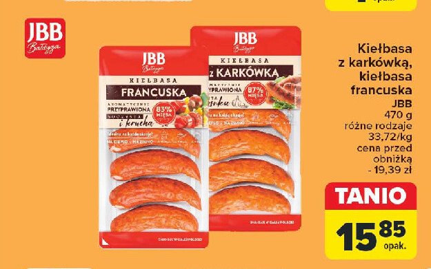 Kiełbasa francuska Jbb bałdyga promocja