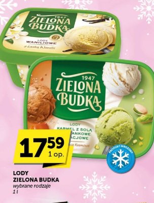 Lody Zielona Budka wybrane rodzaje promocja w Euro Sklep