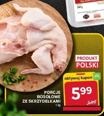 Porcje rosołowe ze skrzydełkami promocja w Stokrotka