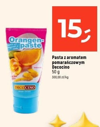 Pasta pomarańczowa Decocino promocja w Dealz