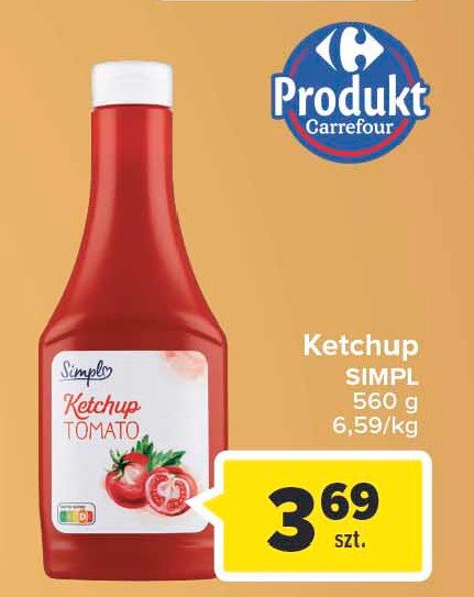 Ketchup łagodny Simply promocja