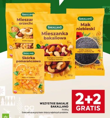 Mieszanka orzechowa BAKALLAND promocja w Stokrotka