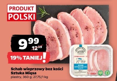 Schab wieprzowy bez kości Sztuka Mięsa promocja w Netto