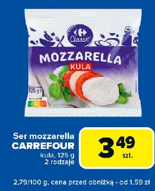 Ser mozzarella kula Carrefour promocja w Carrefour Express