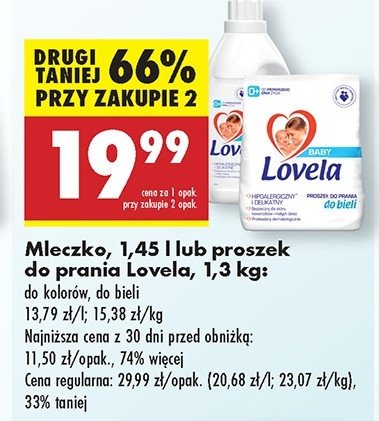 Proszek do prania do bieli Lovela baby promocja