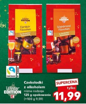 Czekoladki z alkoholem Winter Edition różne rodzaje 125 g promocja w Kaufland
