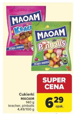 Cukierki Maoam Kracher Pinballs 70g promocja w Carrefour Market
