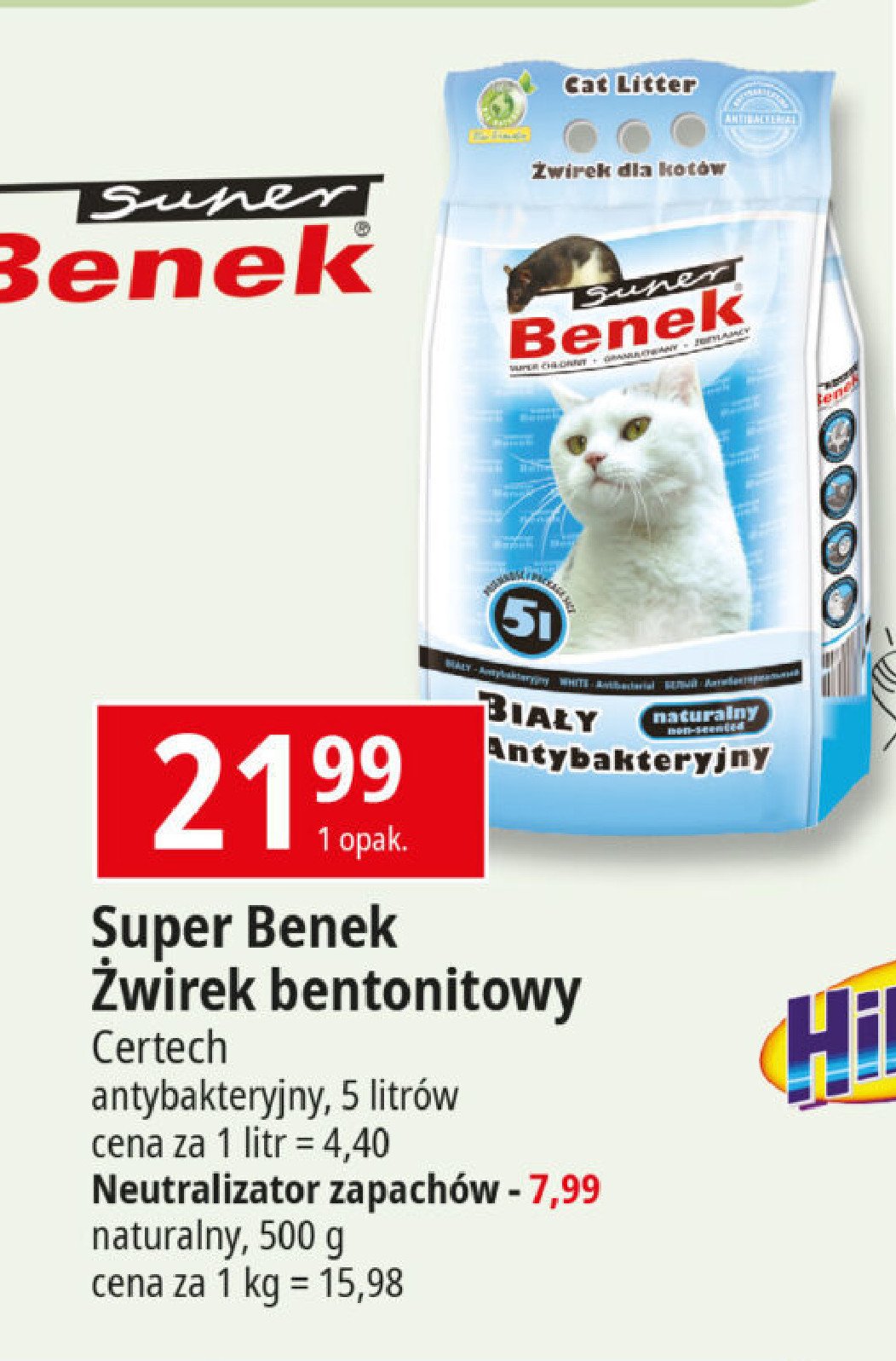 Żwirek bentonitowy BENEK GALAPAGOS promocja