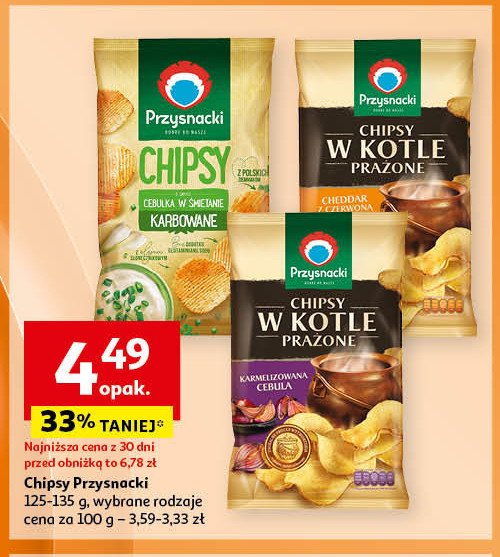 Chipsy cebulka w śmietanie Przysnacki promocja