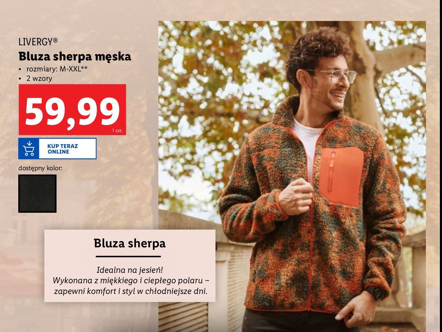 Bluza sherpa m-xxl Livergy promocja