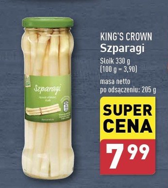 Szparagi białe King's crown (aldi) promocja