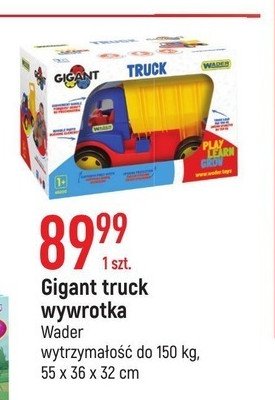 Gigant truck wywrotka Wader promocja