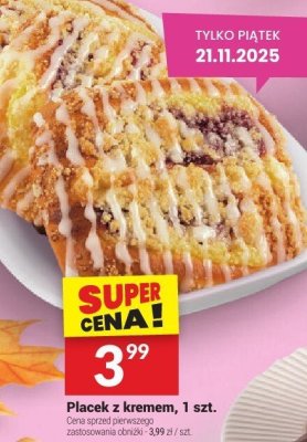Placek z kremem, 1 szt. promocja w Twój Market