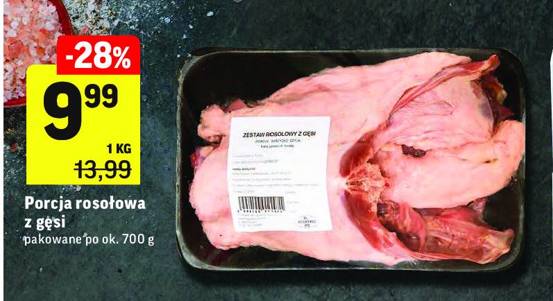 Porcja rosołowa z gęsi promocja