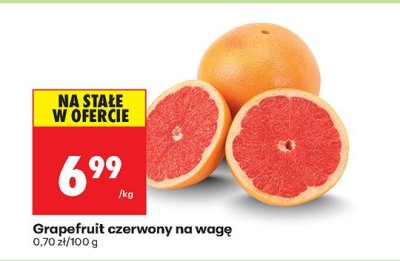Grapefruit czerwony na wagę promocja w Biedronka