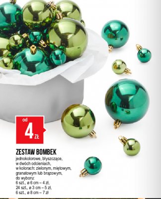 Bombki jednokolorowe w dw贸ch odcieniach 8 cm promocja