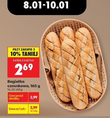 Bagietka czosnkowa promocja w Biedronka