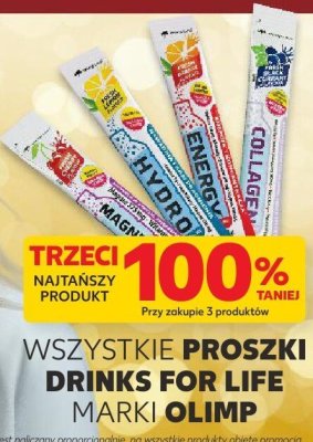 Proszki Drinks for Life wszystkie rodzaje promocja w Kaufland
