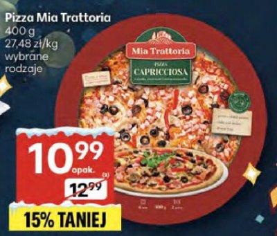Pizza Mia Trattoria wybrane rodzaje promocja w Delikatesy Centrum