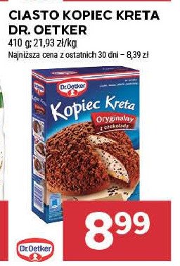 Kopiec kreta czekoladowy Dr. oetker promocja