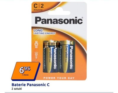 Baterie Panasonic C, 2 szt. promocja w Action
