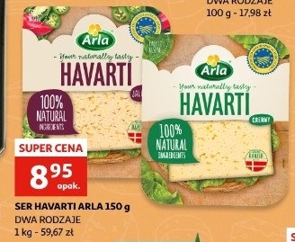Ser żółty z papryką Arla havarti promocja w Intermarche