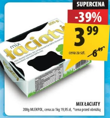 Mix łaciaty Mlekpol promocja w Arhelan