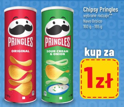 Chipsy Pringles wybrane rodzaje Navo Orbico promocja w POLOmarket