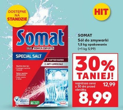 Sól do zmywarek Somat special salt promocja w Kaufland